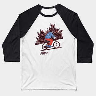 Boy riding outdoors Baseball T-Shirt